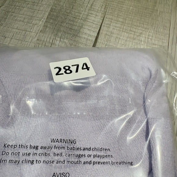 Madewell Texture & Thread Wrap Dress Women's S Lavender Textured Knit - Picture 10 of 10